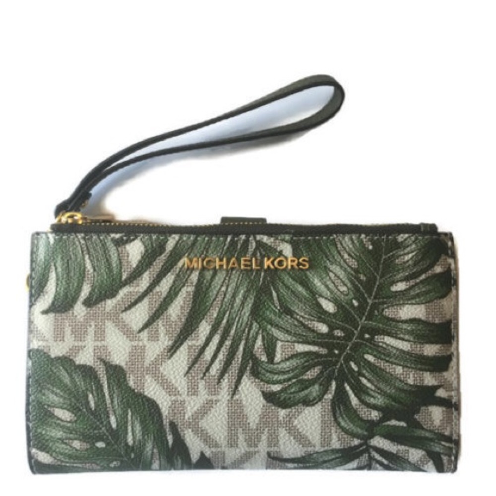 MICHAEL KORS WALLET AND WRISTLET MK PALM